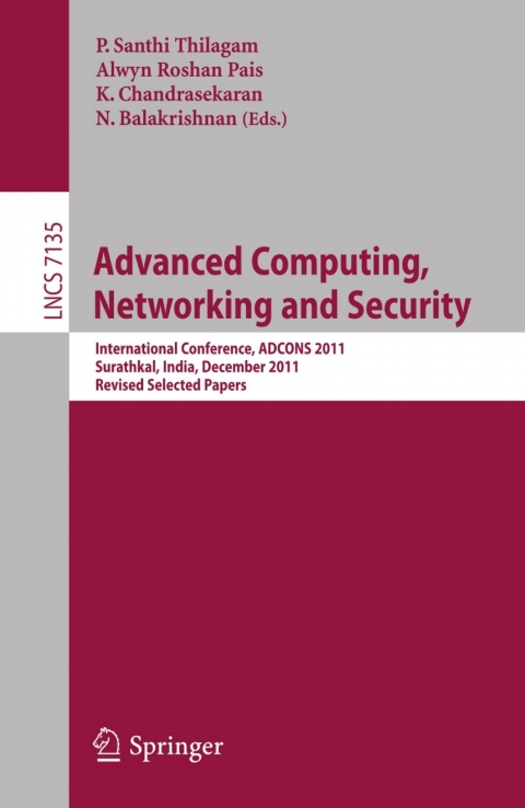 Cover image for book Advanced Computing, Networking and Security