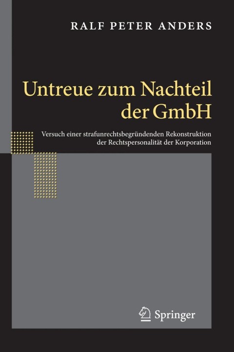 Cover image for book Untreue zum Nachteil der GmbH