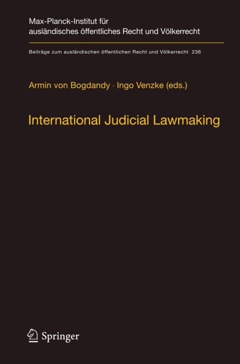 Cover image for book International Judicial Lawmaking