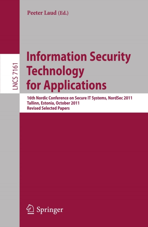 Cover image for book Information Security Technology for Applications