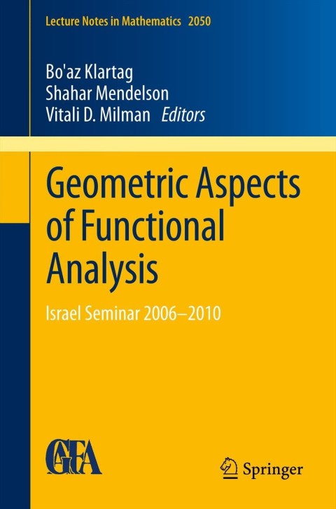 Cover image for book Geometric Aspects of Functional Analysis