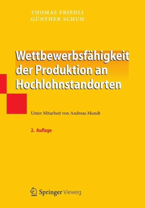 Cover image for book Wettbewerbsfähigkeit der Produktion an Hochlohnstandorten