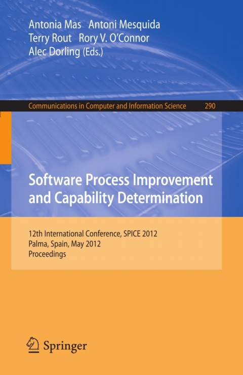 Cover image for book Software Process Improvement and Capability Determination