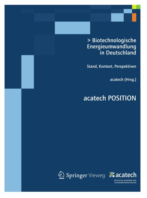 Cover image for book Biotechnologische Energieumwandlung in Deutschland