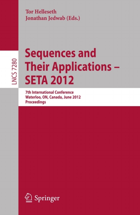 Cover image for book Sequences and Their Applications -- SETA 2012
