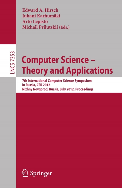 Cover image for book Computer Science -- Theory and Applications