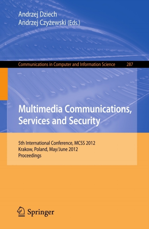 Cover image for book Multimedia Communications, Services and Security