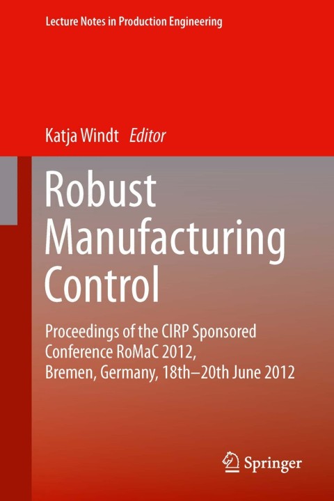 Cover image for book Robust Manufacturing Control