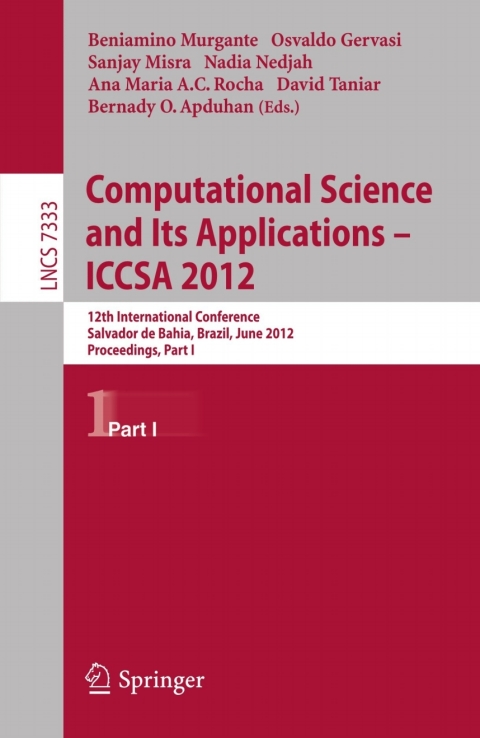 Cover image for book Computational Science and Its Applications -- ICCSA 2012