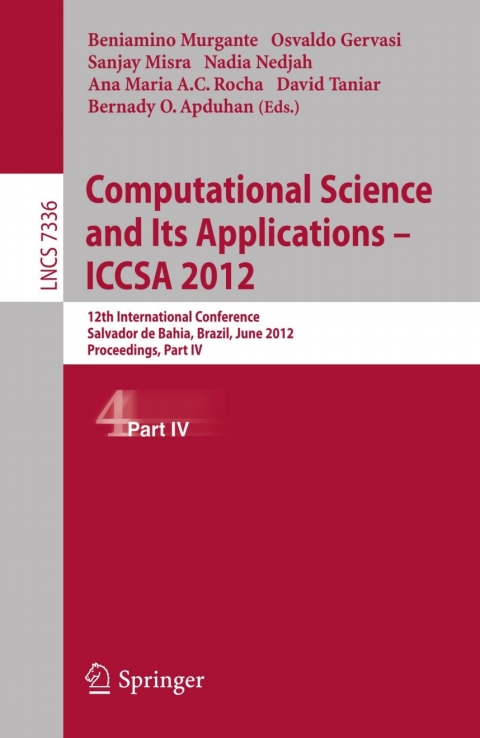 Cover image for book Computational Science and Its Applications -- ICCSA 2012
