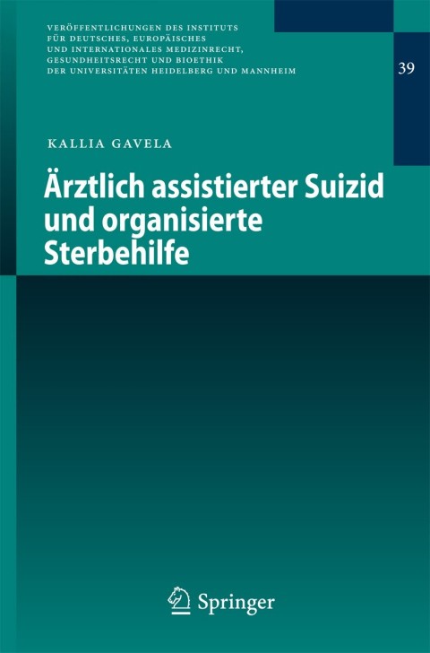 Cover image for book Ärztlich assistierter Suizid und organisierte Sterbehilfe