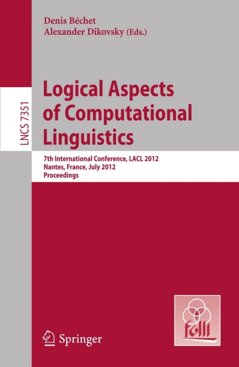 Cover image for book Logical Aspects of Computational Linguistics