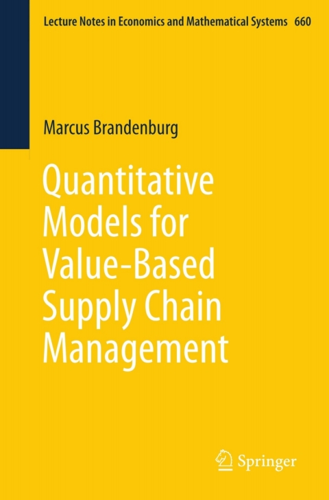 Cover image for book Quantitative Models for Value-Based Supply Chain Management