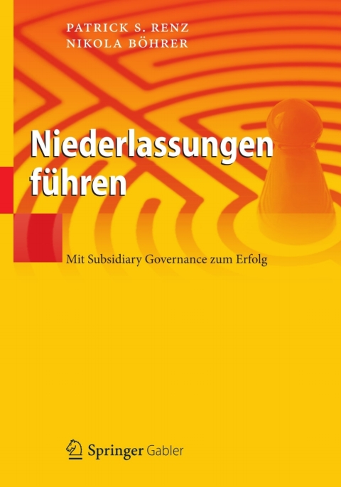 Cover image for book Niederlassungen führen