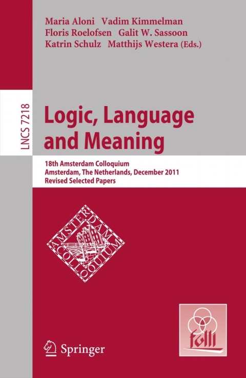 Cover image for book Logic, Language and Meaning