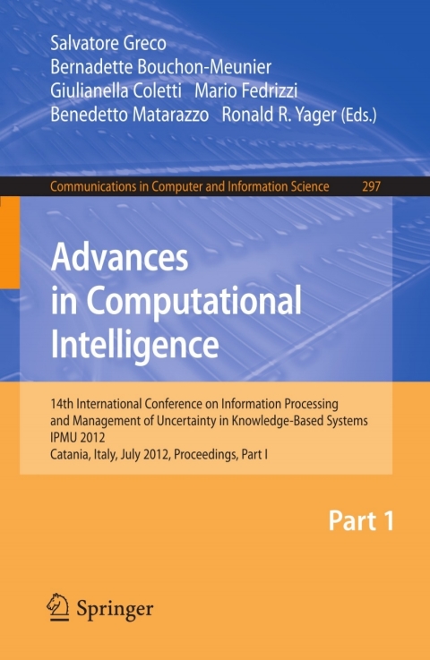 Cover image for book Advances in Computational Intelligence, Part I