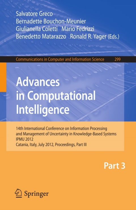 Cover image for book Advances in Computational Intelligence, Part III