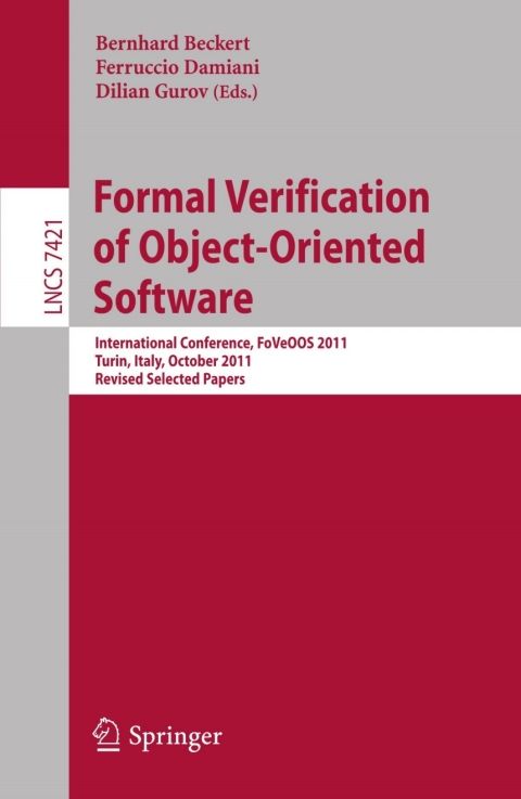 Cover image for book Formal Verification of Object-Oriented Software