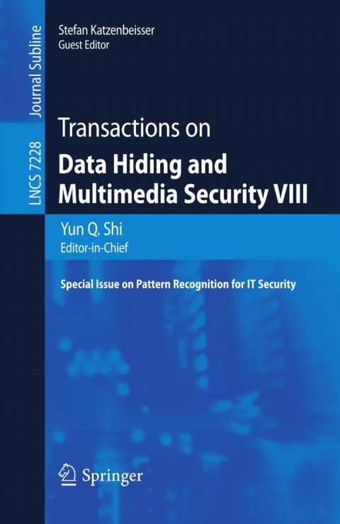 Cover image for book Transactions on Data Hiding and Multimedia Security VIII
