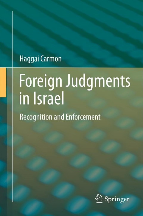 Cover image for book Foreign Judgments in Israel