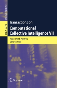 Cover image: Transactions on Computational Collective Intelligence VII 1st edition 9783642320651