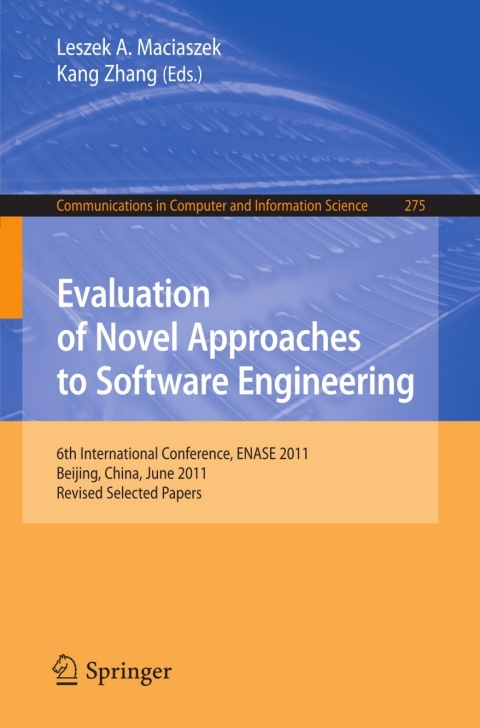 Cover image for book Evaluation of Novel Approaches to Software Engineering