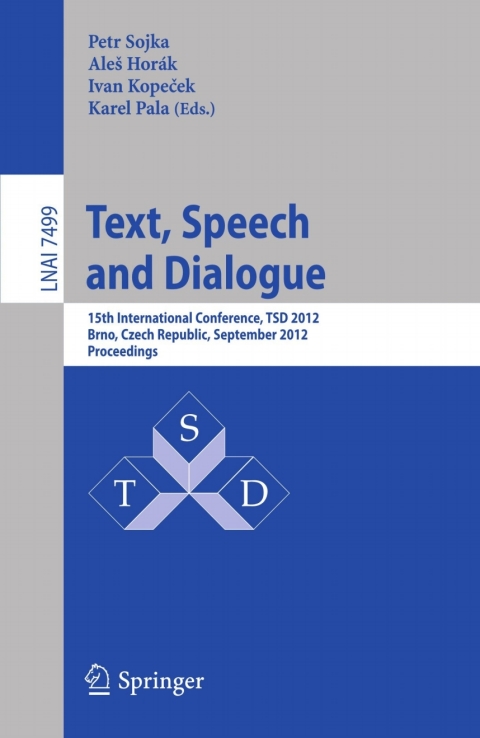 Cover image for book Text, Speech and Dialogue