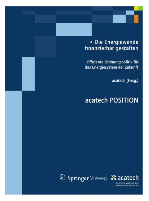 Cover image for book Die Energiewende finanzierbar gestalten