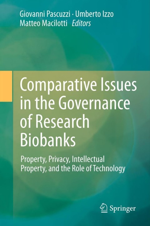 Cover image for book Comparative Issues in the Governance of Research Biobanks