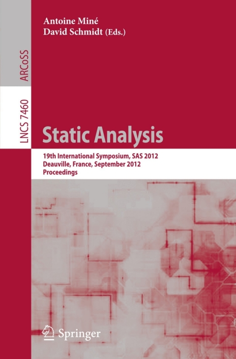 Cover image for book Static Analysis