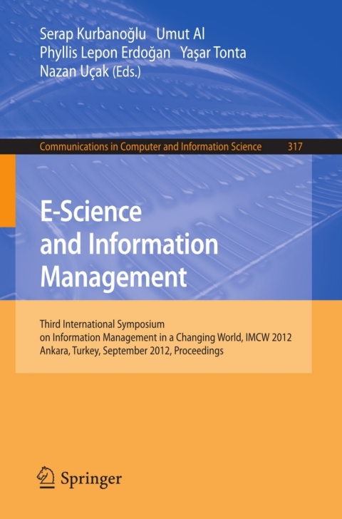 Cover image for book E-Science and Information Management