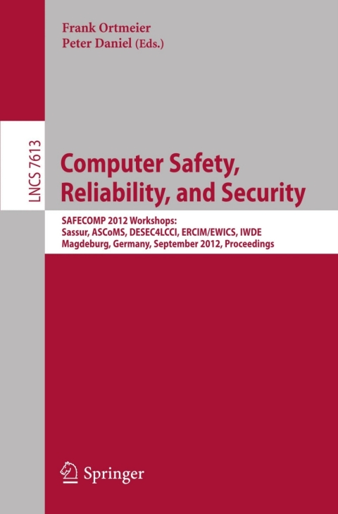 Cover image for book Computer Safety, Reliability, and Security