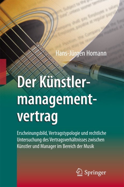 Cover image for book Der Künstlermanagementvertrag