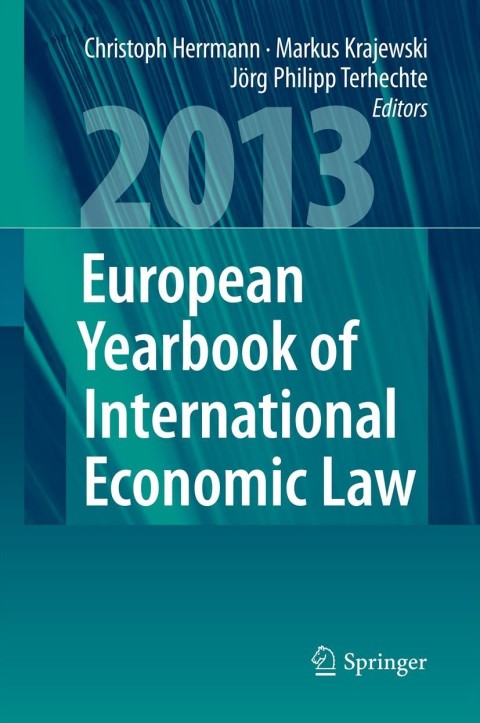Cover image for book European Yearbook of International Economic Law 2013
