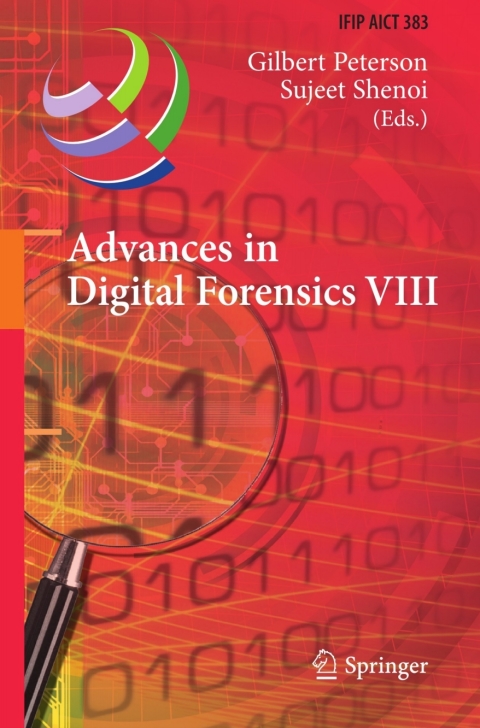 Cover image for book Advances in Digital Forensics VIII