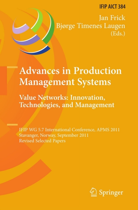 Cover image for book Advances in Production Management Systems. Value Networks: Innovation, Technologies, and Management