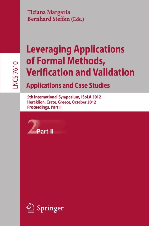 Cover image for book Leveraging Applications of Formal Methods, Verification and Validation