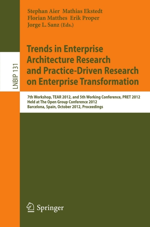 Cover image for book Trends in Enterprise Architecture Research and Practice-Driven Research on Enterprise Transformation