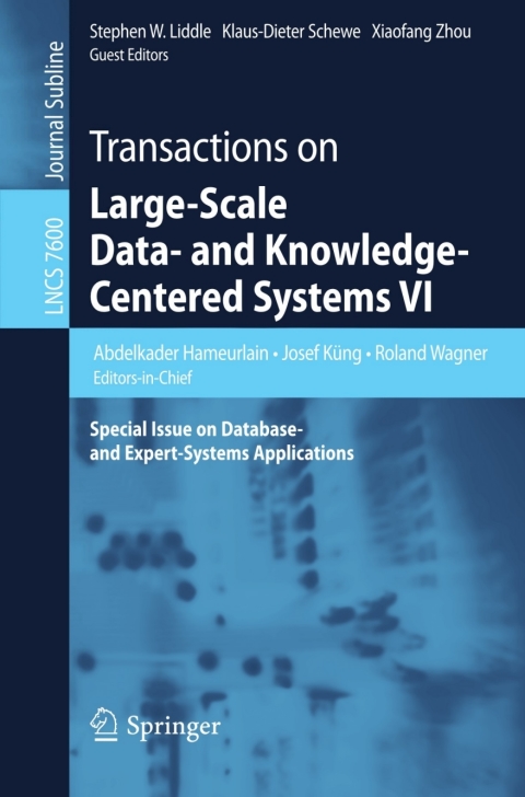 Cover image for book Transactions on Large-Scale Data- and Knowledge-Centered Systems VI