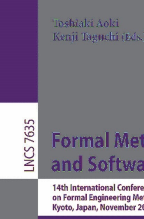 Cover image for book Formal Methods and Software Engineering
