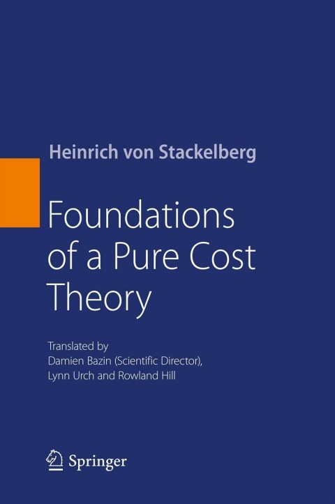 Cover image for book Foundations of a Pure Cost Theory