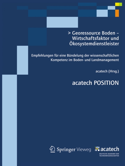 Cover image for book Georessource Boden – Wirtschaftsfaktor und Ökosystemdienstleister