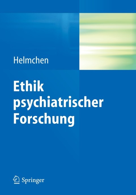 Cover image for book Ethik psychiatrischer Forschung