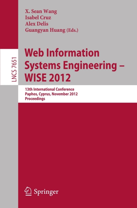 Cover image for book Web Information Systems Engineering - WISE 2012