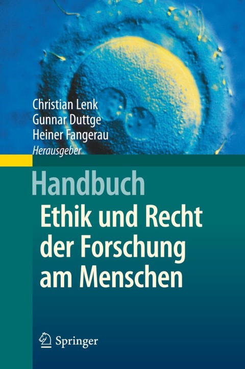 Cover image for book Handbuch Ethik und Recht der Forschung am Menschen