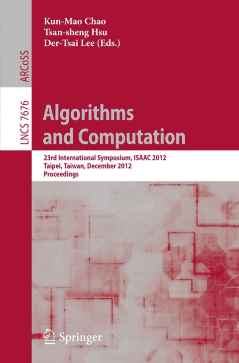 Cover image for book Algorithms and Computation