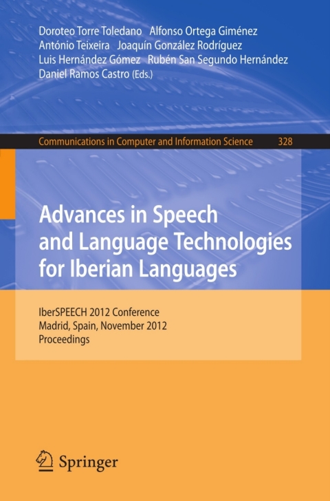 Cover image for book Advances in Speech and Language Technologies for Iberian Languages