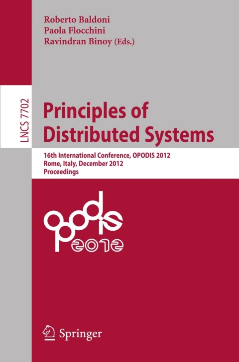 Cover image for book Principles of Distributed Systems