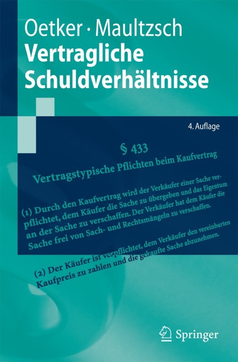Vertragliche SchuldverhÃ¤ltnisse 