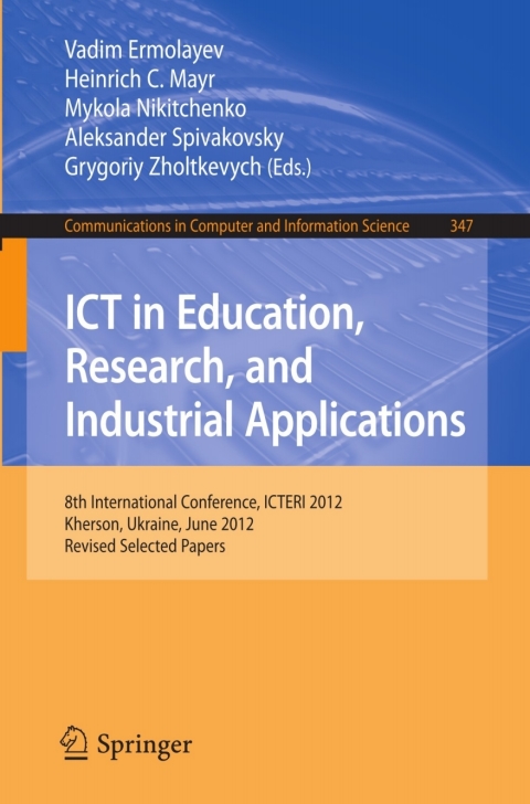Cover image for book ICT in Education, Research, and Industrial Applications